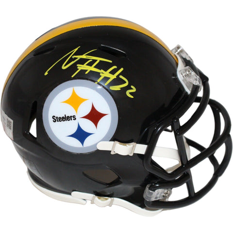 Najee Harris Autographed/Signed Pittsburgh Steelers Mini Helmet FAN 42832