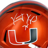 Autographed Vince Wilfork Miami Helmet