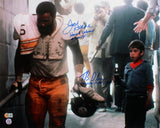 Joe Greene & Tommy Okon Have a Coke and a Smile! Signed 16x20 Photo BAS Witness