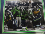 Richard Sherman & Malcolm Smith Auto Framed 8x10 Photo Seahawks The Tip MCS Holo