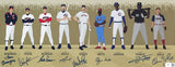 Reggie Jackson, Frank Thomas, Rod Carew Signed Unframed Team of Dreams Print