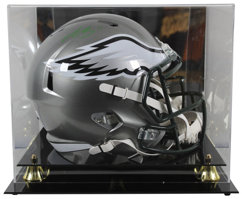 Eagles A.J. Brown Signed Flash Full Size Speed Rep Helmet w/ Case BAS Witnessed