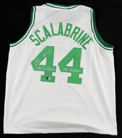 Brian Scalabrine Signed Boston Celtics Jersey "08 Champs & White Mamba"/ Beckett