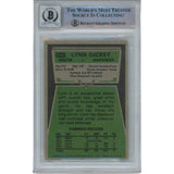 Lynn Dickey Autographed/Signed Oilers 1975 Topps #243 Trading Card Beckett 49364