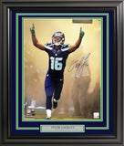 Tyler Lockett Signed Framed 16x20 Photo Seattle Seahawks Tunnel MCS Holo