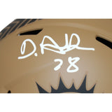 Devon Achane Autographed Miami Dolphins 23 Salute F/S Helmet Beckett 43837
