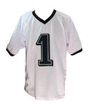 Dom DiSandro Signed/Inscribed White Custom Football Jersey Eagles Beckett 192783