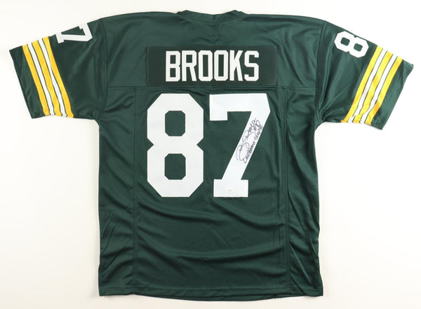 Robert Brooks Signed Green Bay Packers Jersey Inscribed "Lambeau Leap" (JSA) W.R