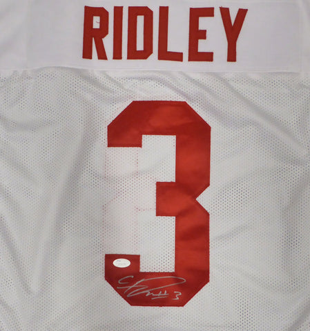 Alabama Crimson Tide Calvin Ridley Autographed Signed White Jersey JSA #SD28168
