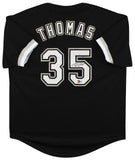 White Sox Frank Thomas Authentic Signed Black Pro Style Jersey BAS Witnessed