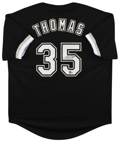 White Sox Frank Thomas Authentic Signed Black Pro Style Jersey BAS Witnessed