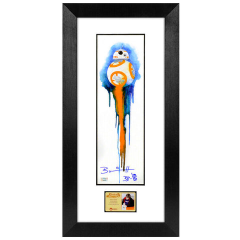 Brian Herring Autographed Star Wars BB-8 5.5x17 Framed Art Print