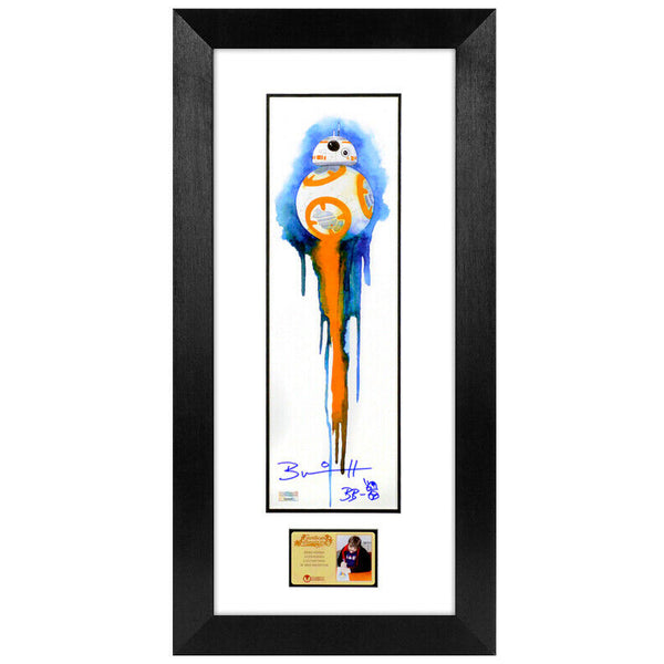 Brian Herring Autographed Star Wars BB-8 5.5x17 Framed Art Print