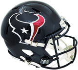 NICO COLLINS AUTOGRAPHED TEXANS BLUE FULL SIZE SPEED HELMET BECKETT 224742