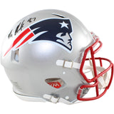 Rob Gronkowski Autographed New England Patriots Pro Helmet Beckett WIT 58325