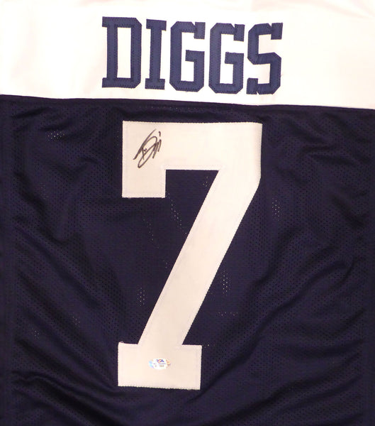 Dallas Cowboys Trevon Diggs Autographed Signed Blue Jersey PSA/DNA #3T59969