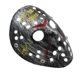Ari Lehman Signed Friday the 13th Silver Costume Mask - Jason 1/Kill For Mother