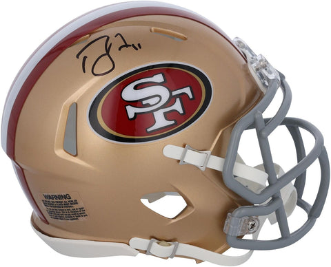 Brandon Aiyuk San Francisco 49ers Signed Faithful to the Bay Speed Mini Helmet