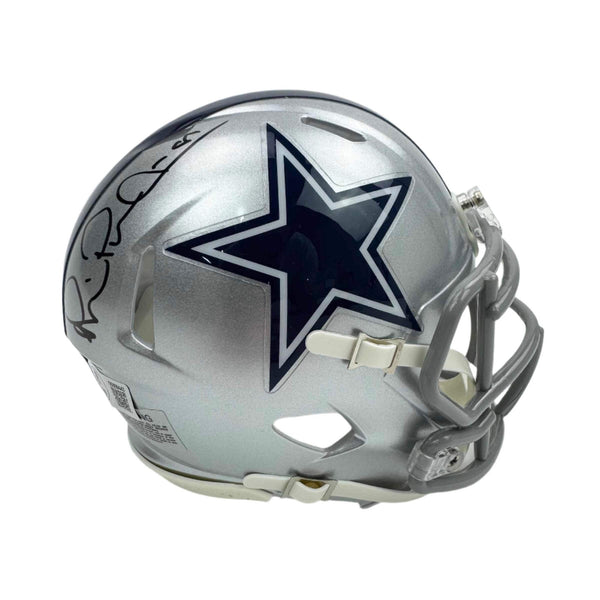 Autographed/Signed Michael Irvin Dallas Cowboys Football Mini Helmet BAS COA