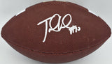 Jake Locker Autographed Washington Huskies Logo Leather Football MCS Holo #64074