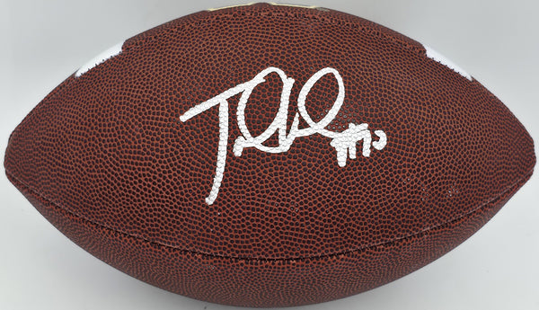 Jake Locker Autographed Washington Huskies Logo Leather Football MCS Holo #64074