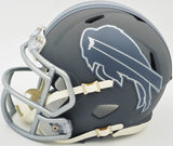 KEON COLEMAN AUTOGRAPHED BILLS SLATE GRAY SPEED MINI HELMET BECKETT 236175