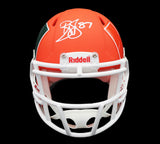 Reggie Wayne Signed Miami Hurricanes Speed AMP NCAA Mini Helmet