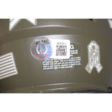 Michael Strahan Signed New York Giants Salute Mini Helmet Beckett 42694