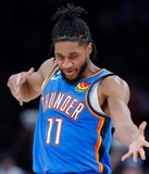 Isaiah Joe Signed Oklahoma City Thunder Jersey (JSA) 2020 NBA Draft Pk -Arkansas