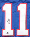 Phil Simms Signed New York Giants Jersey (Beckett) Super Bowl XXI MVP Q.B.