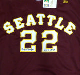 Elgin Baylor Autographed Hardwood Legends Jersey HOF 1977 Beckett BN14529