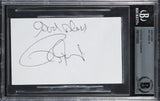 Roy Jones Jr. "God Bless" Authentic Signed 3x5 Index Card BAS Slabbed