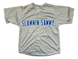 Sammy Sosa Chicago Signed Gray Slammin Sammy Baseball Jersey BAS
