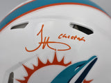 TYREEK HILL AUTOGRAPHED DOLPHINS FULL SIZE AUTHENTIC HELMET CHEETAH BECKETT