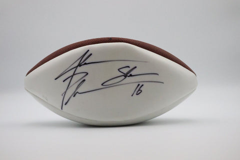 Jake Plummer Autographed White Wilson Football LSM COA
