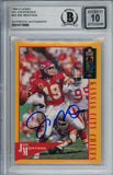 Joe Montana Autographed 1994 Classic #43 Trading Card Beckett 10 Slab 37500