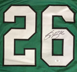 Saquon Barkley Philadelphia Signed Kelly Green Football Jersey PSA/DNA