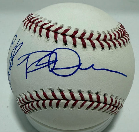 Milwaukee Brewers ROB DEER Signed MLB Baseball AUTO w/ "Brewers 1986-90"