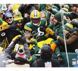 Josh Jacobs Signed Green Bay Packers Unframed 16x20 Lambeau Leap NFL Photo