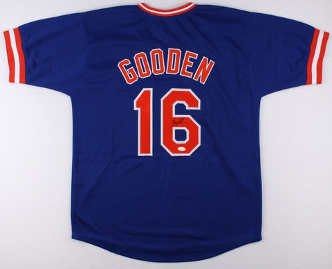 Dwight "Doc" Gooden Signed Mets Jersey (JSA COA) 3xWorld Series Champion