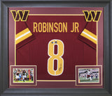 Brian Robinson Jr. Authentic Signed Maroon Pro Style Framed Jersey BAS Witnessed