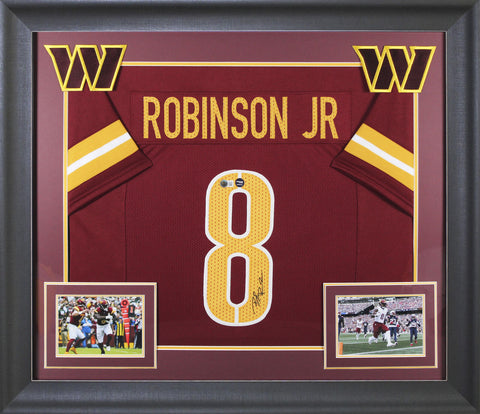 Brian Robinson Jr. Authentic Signed Maroon Pro Style Framed Jersey BAS Witnessed