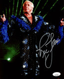 RIC FLAIR AUTOGRAPHED SIGNED FRAMED 8X10 PHOTO JSA STOCK #209417