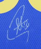 Warriors Stephen Curry Authentic Signed Blue Nike Swingman Framed Jersey BAS
