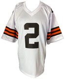 Amari Cooper Cleveland Signed White Football Jersey BAS ITP
