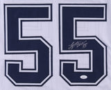 Leighton Vander Esch Signed Cowboys Jersey (Beckett) Dallas 2018 #1 Draft Pick