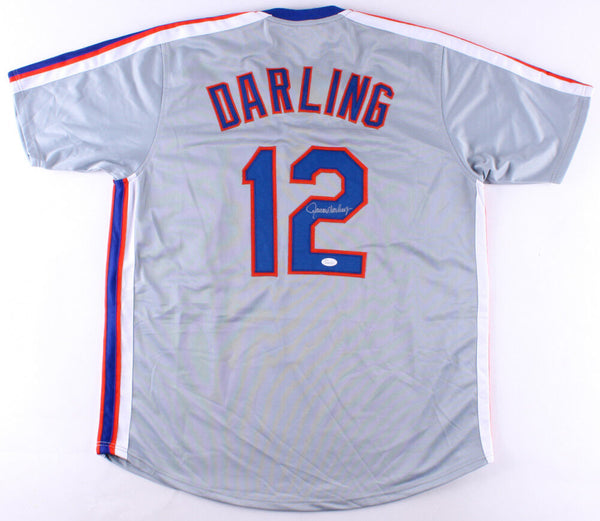 Ron Darling Signed 1986 Mets Throwback Jersey (JSA COA) 1986 World Champions