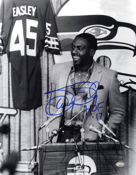 Kenny Easley Autographed Signed 11x14 Photo Seattle Seahawks MCS Holo #64140