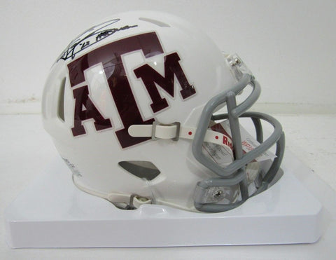 Johnny Manziel Texas A&M "Heisman '12" Signed/Inscribed Mini Helmet JSA 134879