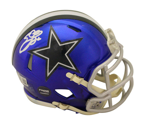 Emmitt Smith Autographed Dallas Cowboys Flash Mini Helmet Beckett 36227